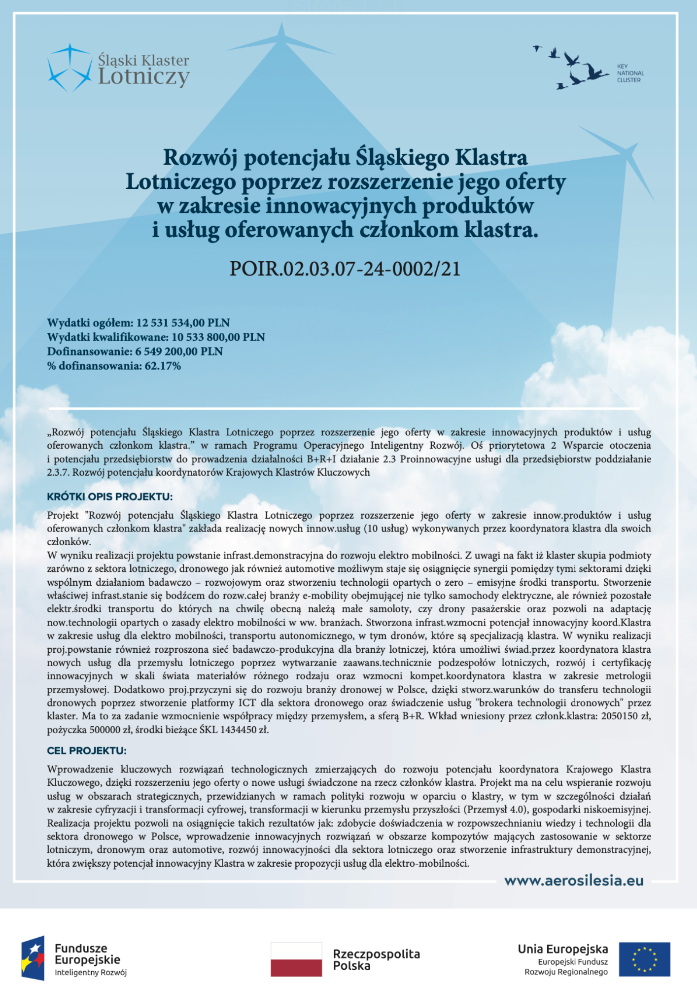 Logo Śląskiego Klastra Lotniczego